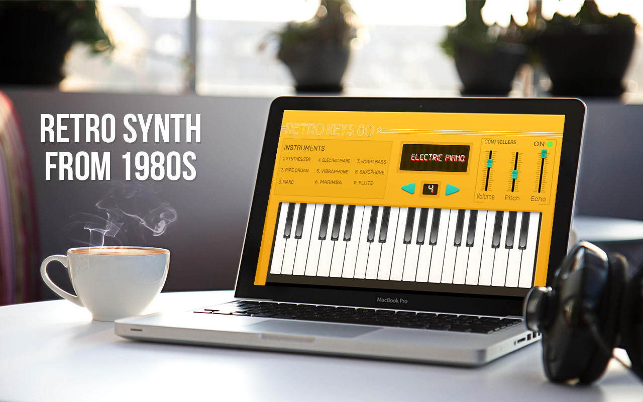 Retro Synth Keys 2.0 : Main Window