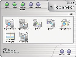 TI Connect : Main window