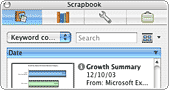 Office 2004 for Mac Test Drive : Scrapbook