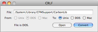 CRLF 2.1 : Main window