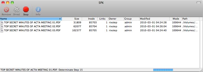 SPX 2.1 : Main window