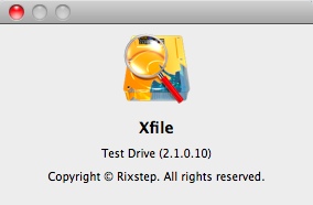 Xfile 2.1 : About window