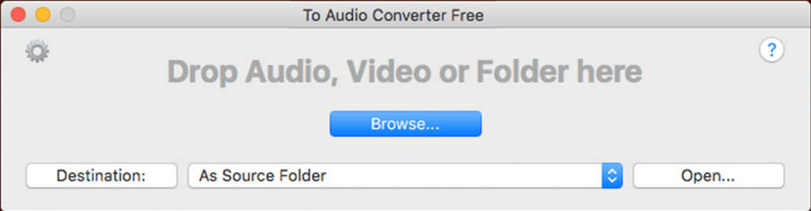 To Audio Converter Free 1.0 : Main Window