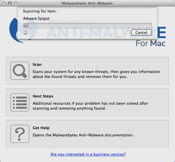 Malwarebytes Anti-Malware 1.2 : Scanning System