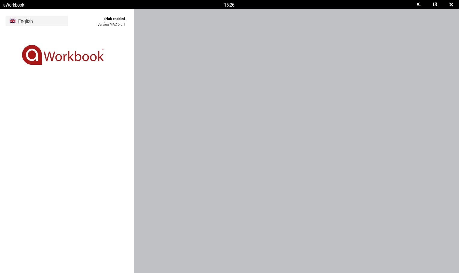 aWorkbook 5.7 : Main window