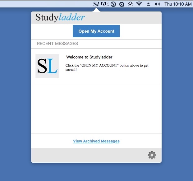 Studyladder 1.0 : Main window