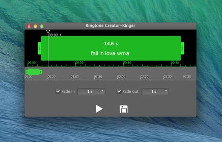 Ringtone Creator-Ringer 2.1 : Main window