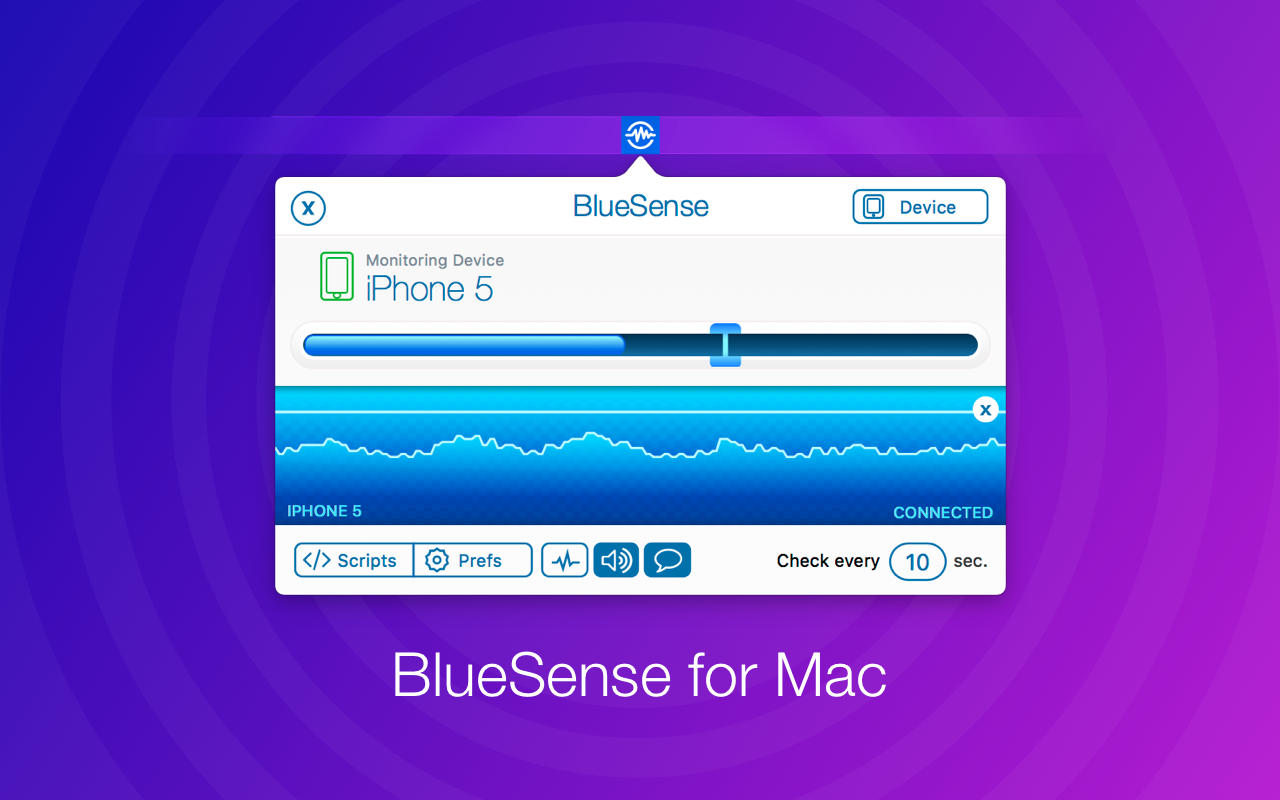 BlueSense 1.1 : Main Window