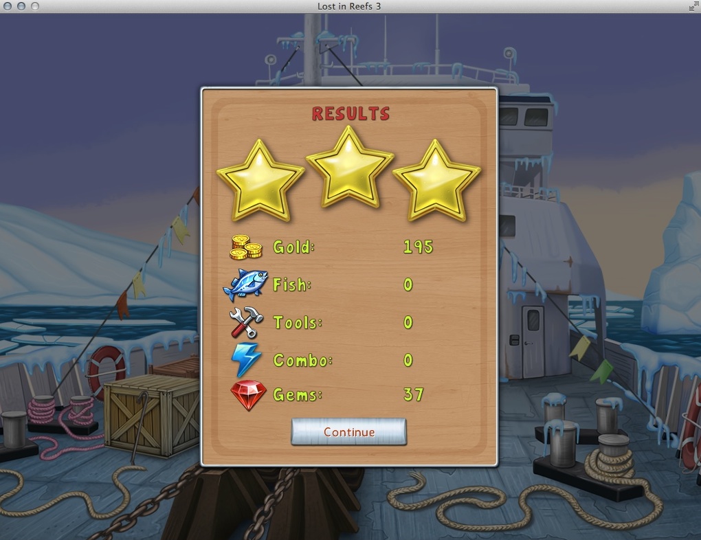 Lost in Reefs: Antarctic 1.0 : Completed Level Statistics