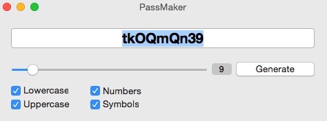 PassMaker 2.0 : Generating Short Password