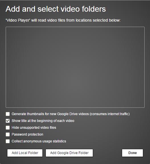 Video Player 2.0 : Main window