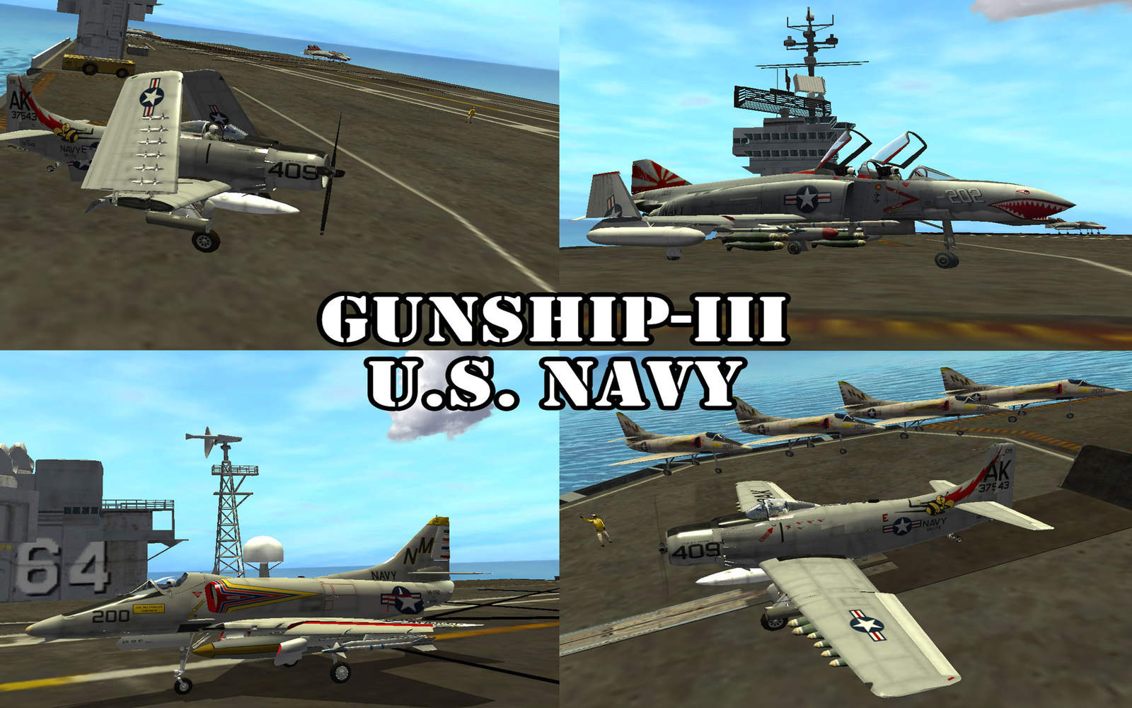 Gunship III - Combat Flight Simulator - US Navy 3.7 : Main Window