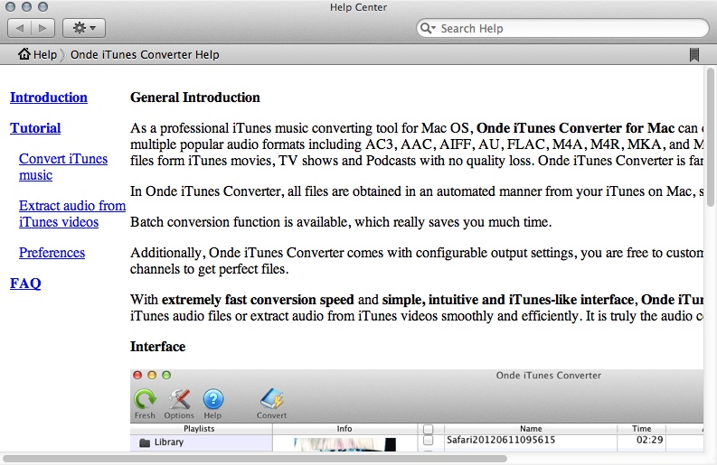 Ondesoft iTunes Converter 2.2 : Help Guide