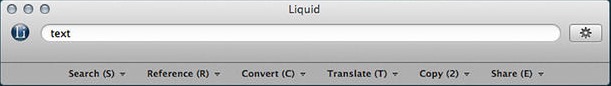 Liquid (Legacy) 9.0 : Main window