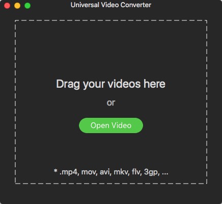 Universal Video Converter : Main Window