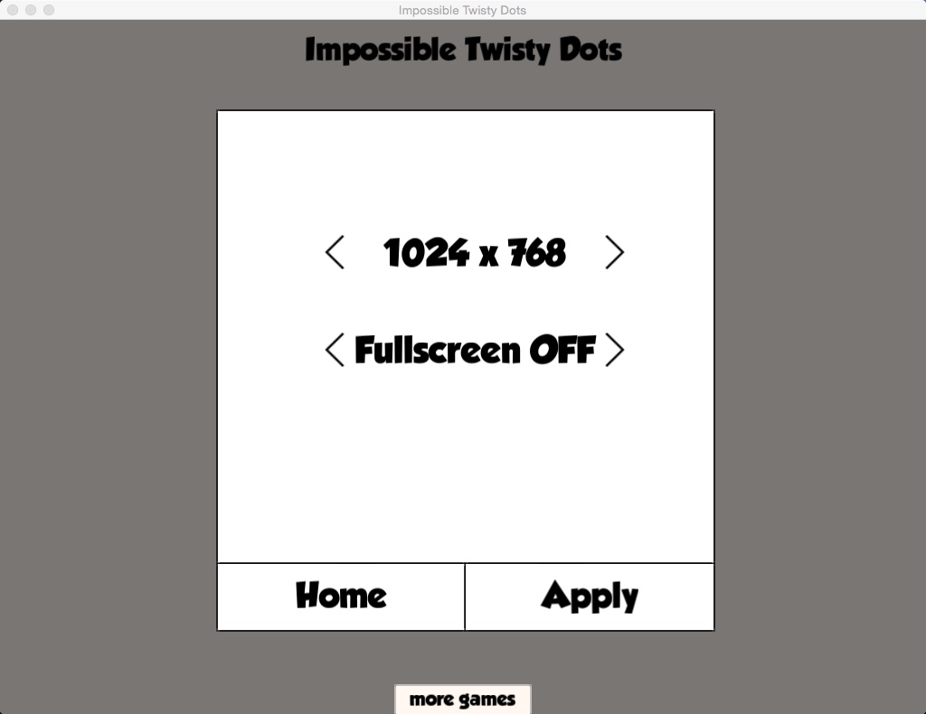 Impossible Twisty Dots 1.4 : Configuring Display Settings
