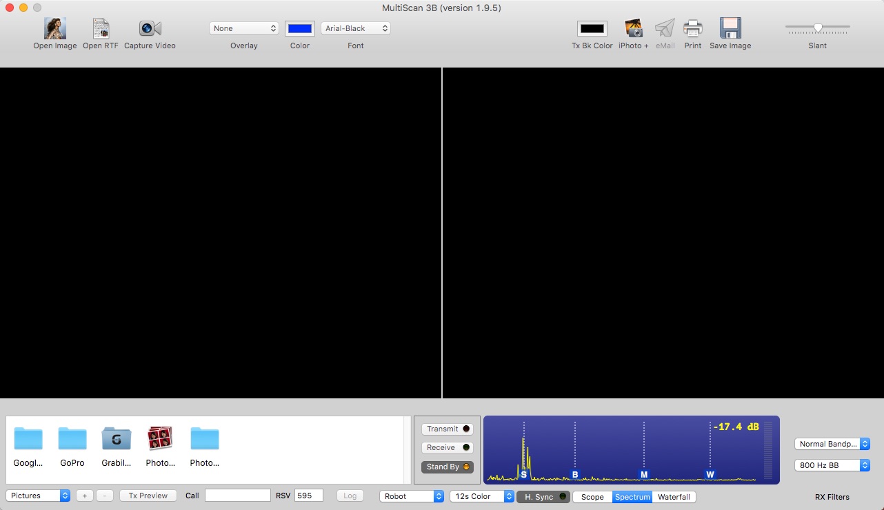 MultiScan 3B : Main window