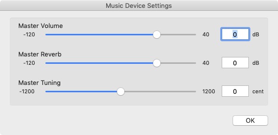 Sweet MIDI Player 2.7 : Music Device Settings