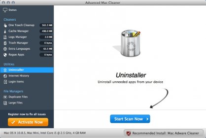 Uninstaller Window