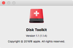 Disk Toolkit 1.1 : Main window
