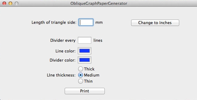 ObliqueGraphPaperGenerator 1.7 : Main Window