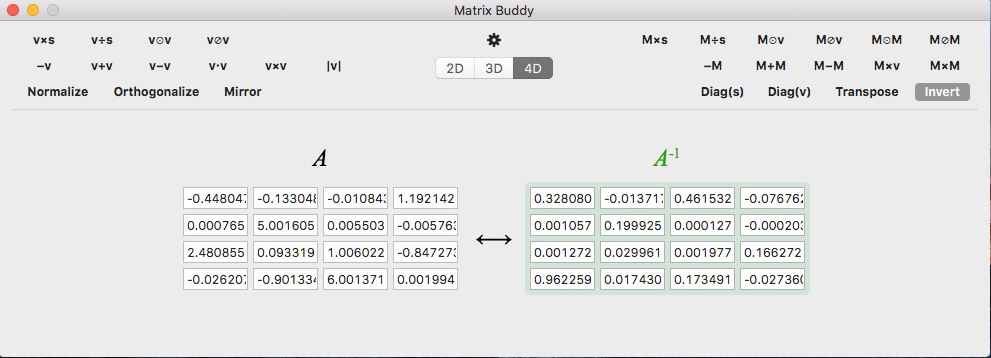 Matrix Buddy 1.0 : Main Window