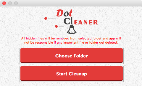 DotCleaner 1.1 : Main window