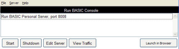 Run BASIC 7.6 : Main window