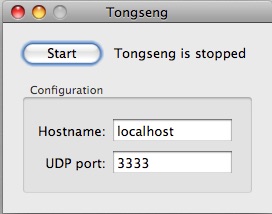 Tongseng 0.4 : Main window