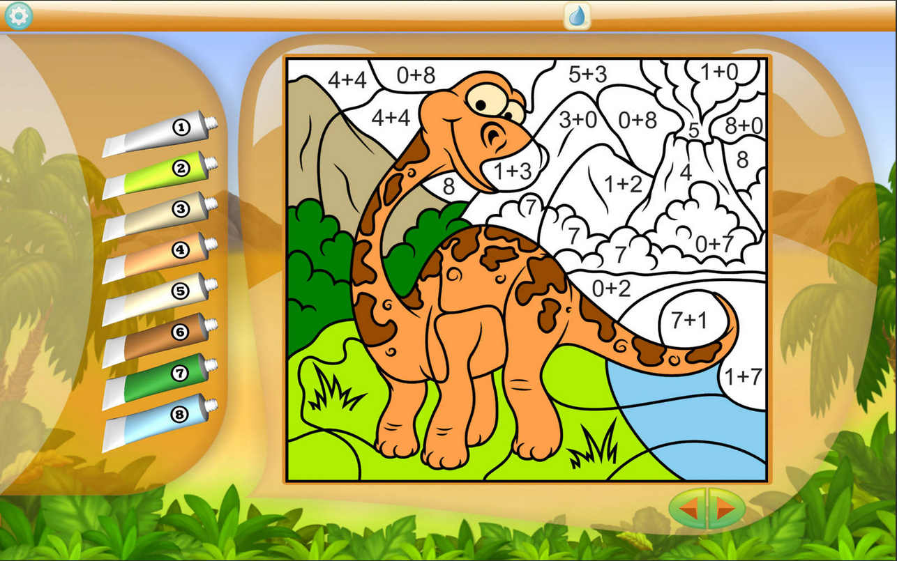 Dinosaurs - Color by Numbers - Free 1.0 : Main Window