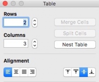 Configuring Table Settings