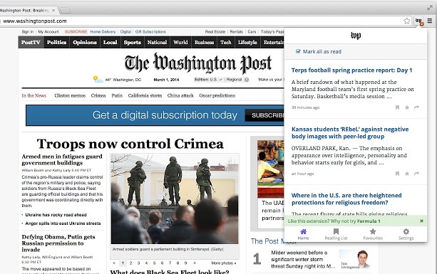 The Washington Post 2.1 : Main window