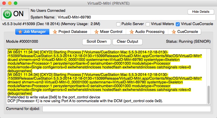 VirtualD-Mitri 5.5 : Main window