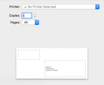 Printing Contact Info