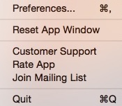 Go for Gmail 2.1 : Main Menu