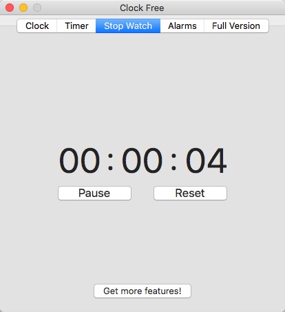 Clock Free 1.0 : Stopwatch Window