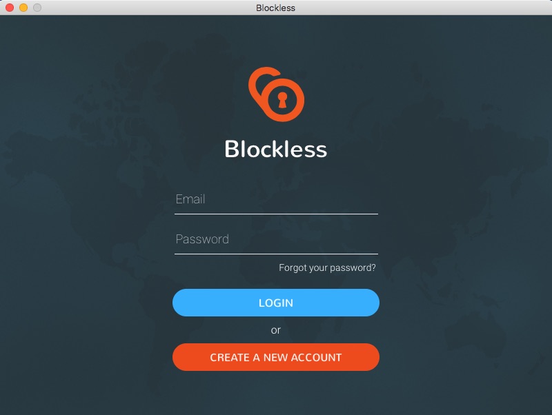 Blockless 3.0 : Main window