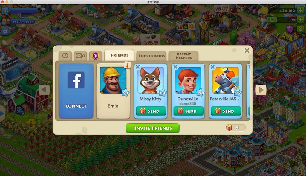 Township 5.1 : Checking Friends List