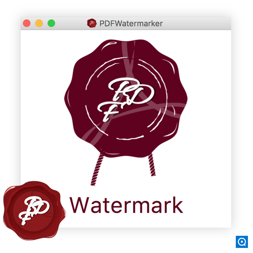 PDFWatermarker 1.0 : Main window