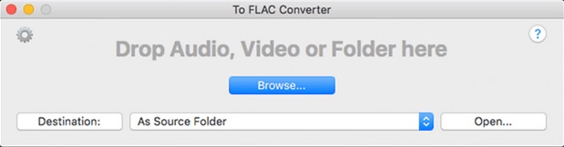 To FLAC Converter 1.0 : Main window
