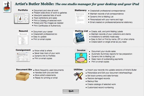 Artist's Butler Mobile 4.0 : Main image