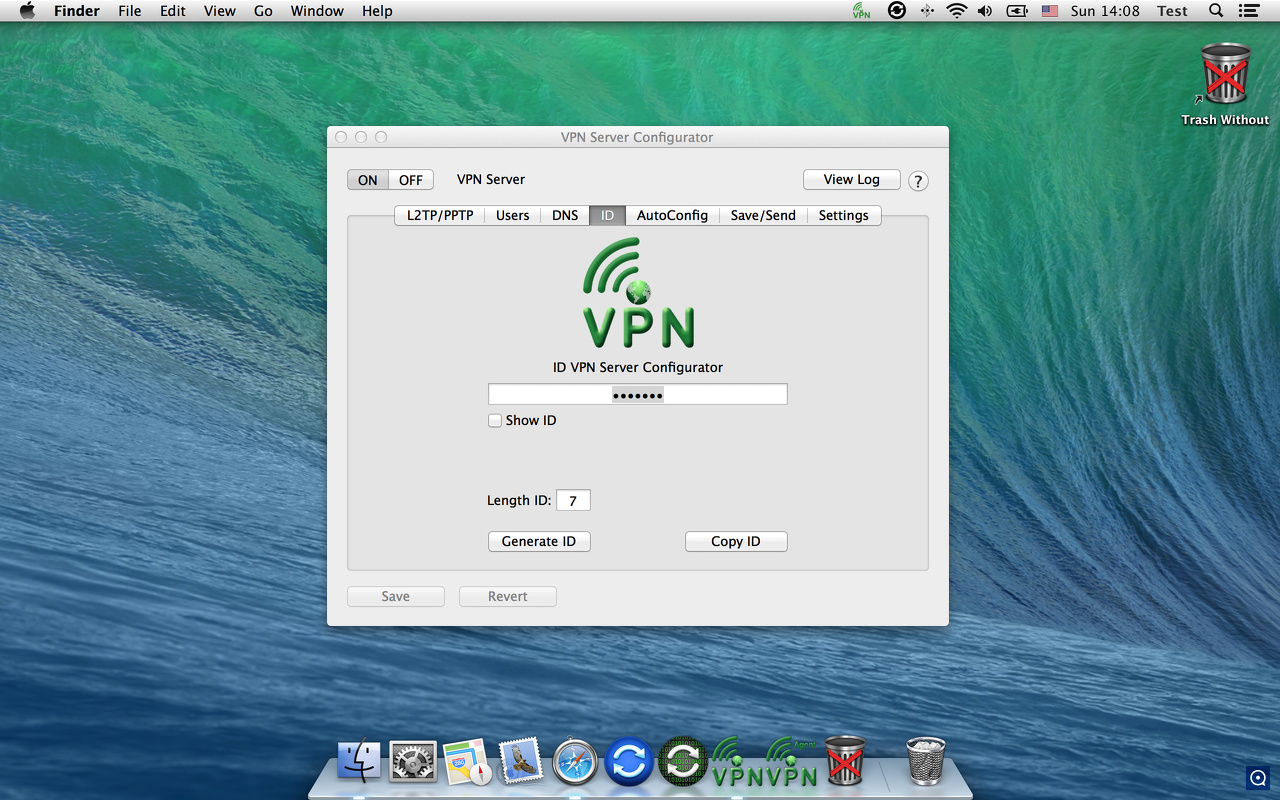 VPN Server Configurator 2.6 : Main window