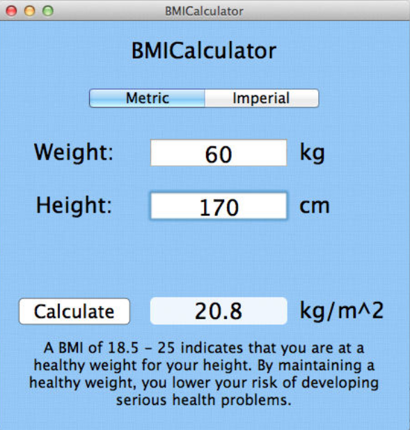 BMI-Calculator 1.0 : Main image