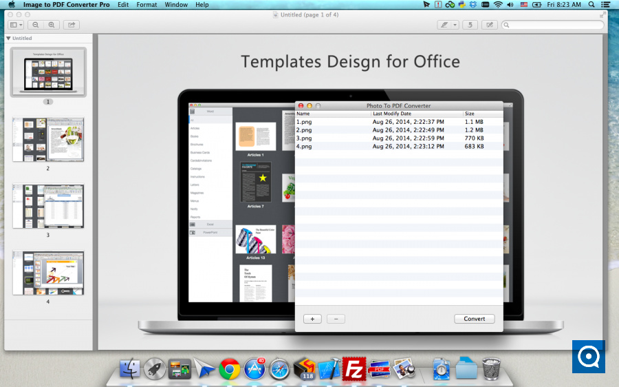 Templates Design for Office 1.0 : Main window