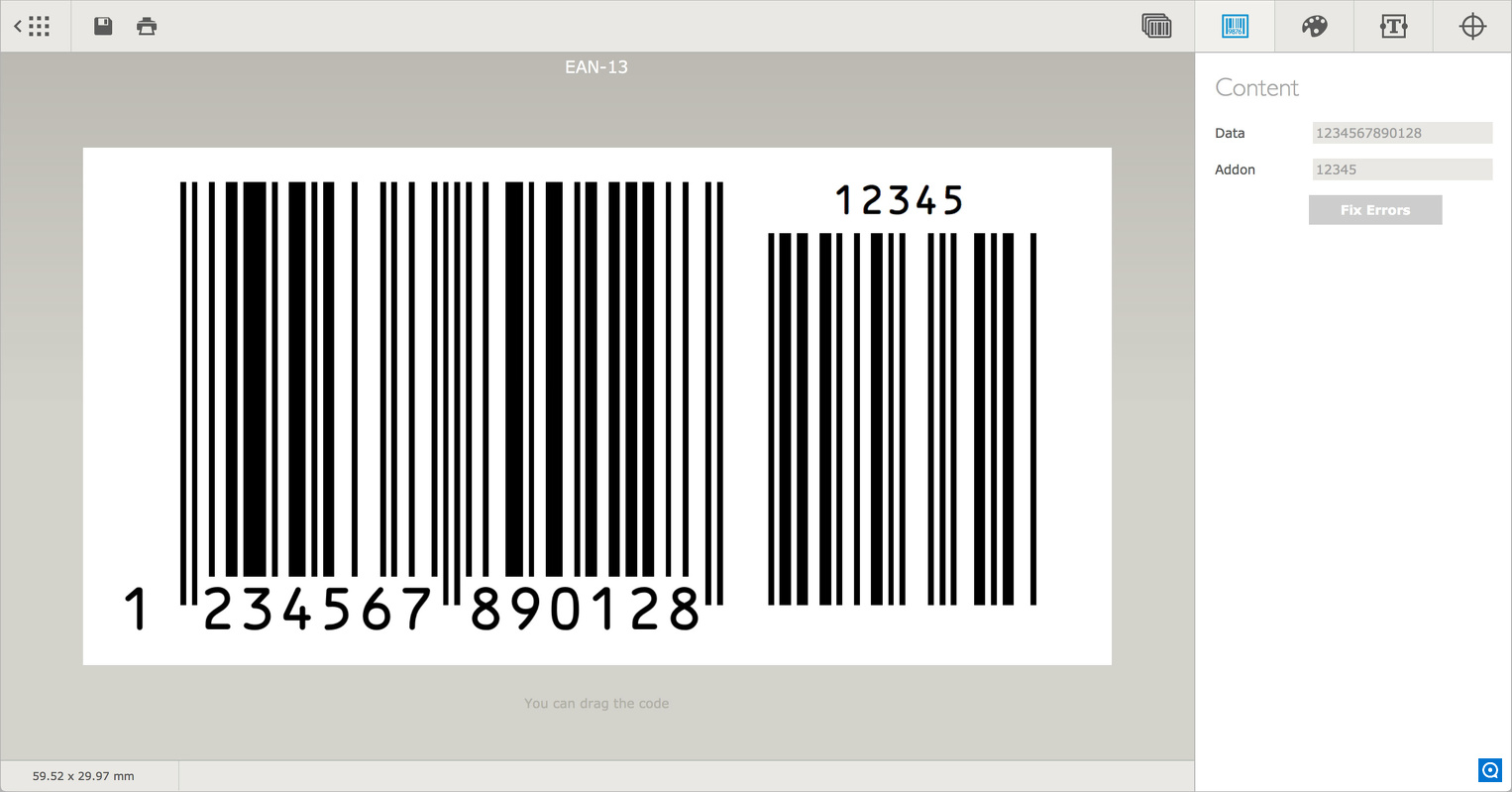 Barcode 1.1 beta : Barcode Generator Software