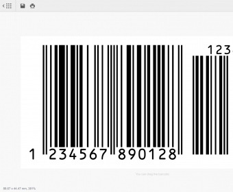 Edit EAN-13 barcode in barcode generator software