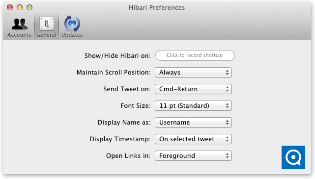 Hibari 1.5 : Main window
