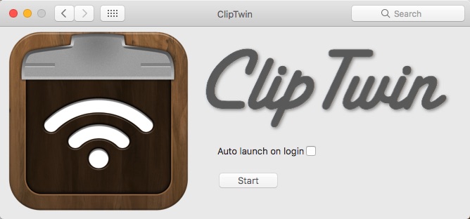 ClipTwin 1.0 : Main window