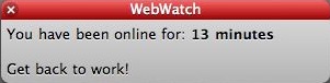 WebWatch Safari Extension 1.0 : Main window