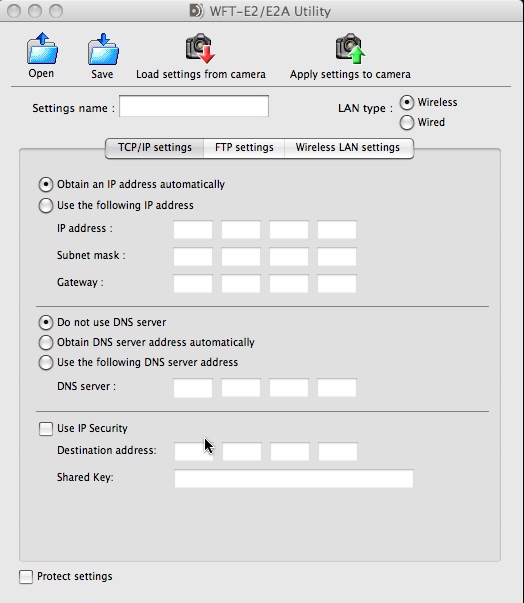 WFT Utility Installer 3.2 : Main window